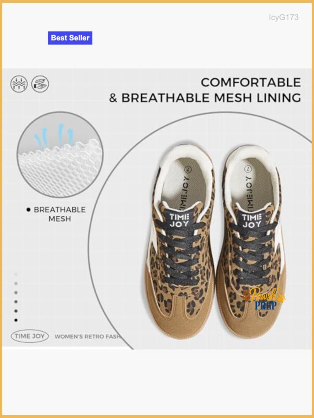 Vintage Leather & Suede Patchwork Sneakers, Cushioned Non-Slip Retro Shoes - Picture 3 of 7